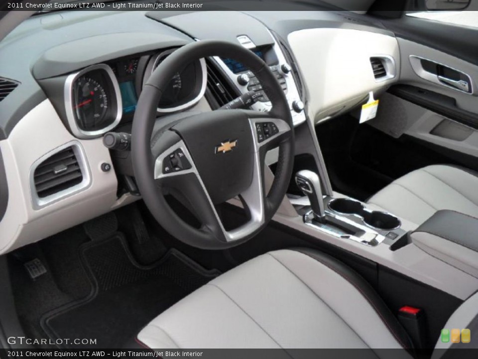 Light Titanium/Jet Black Interior Prime Interior for the 2011 Chevrolet Equinox LTZ AWD #38815300