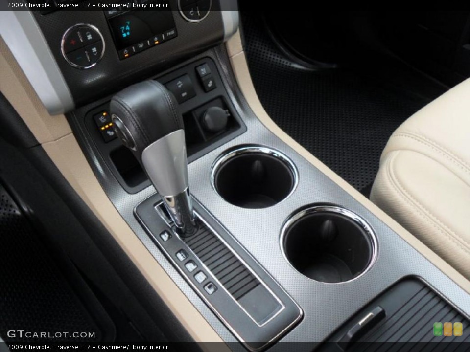 Cashmere/Ebony Interior Transmission for the 2009 Chevrolet Traverse LTZ #38815516
