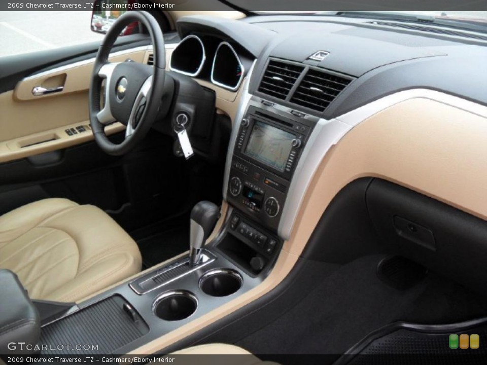 Cashmere/Ebony Interior Dashboard for the 2009 Chevrolet Traverse LTZ #38815636