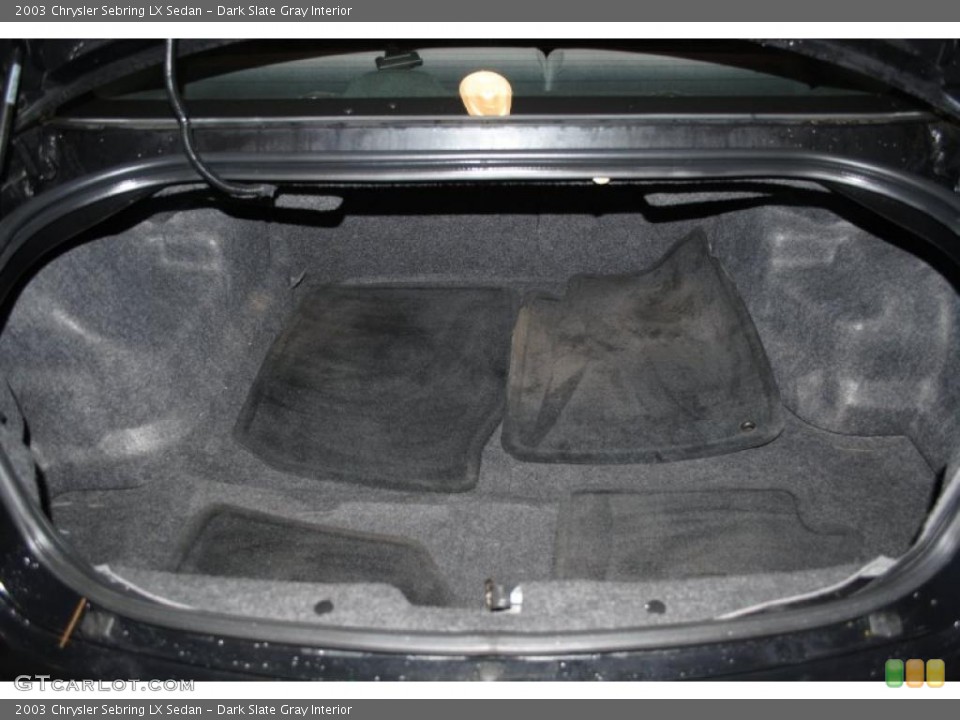 Dark Slate Gray Interior Trunk for the 2003 Chrysler Sebring LX Sedan #38817524