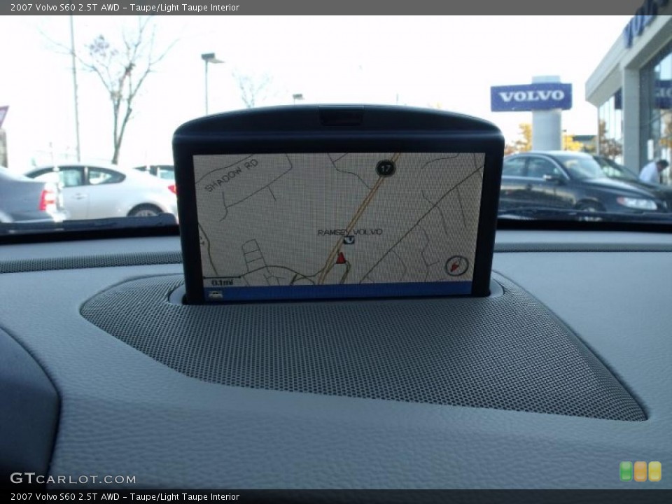 Taupe/Light Taupe Interior Navigation for the 2007 Volvo S60 2.5T AWD #38818456