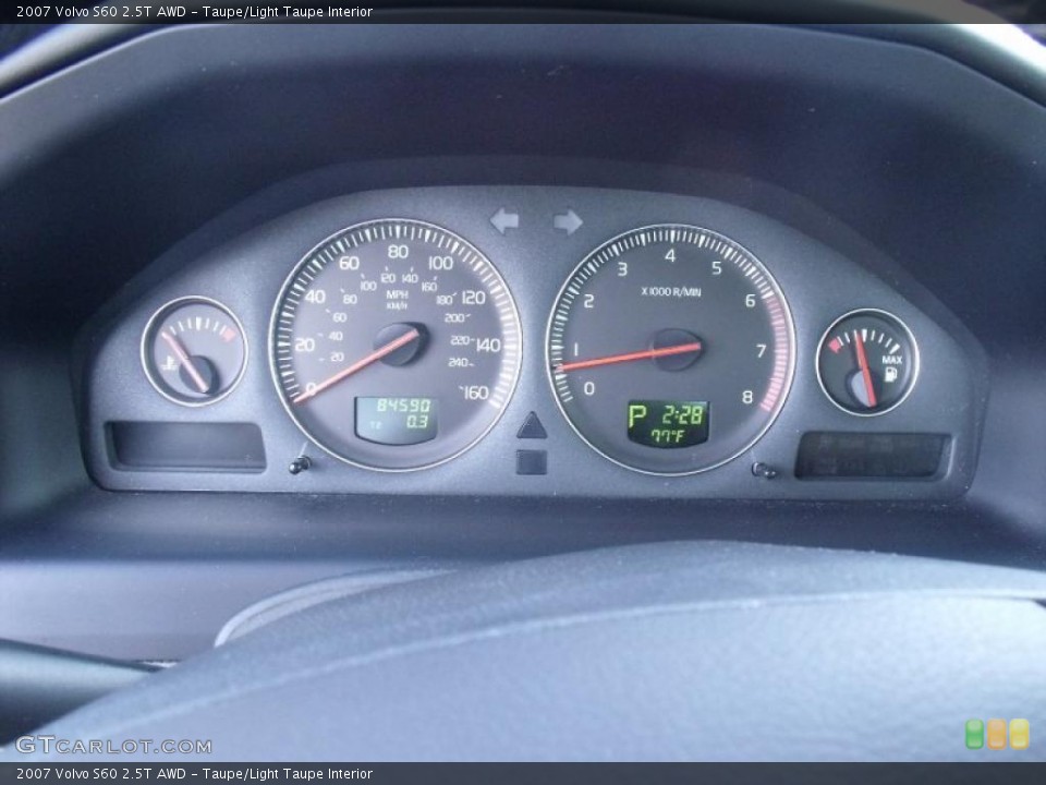 Taupe/Light Taupe Interior Gauges for the 2007 Volvo S60 2.5T AWD #38818764