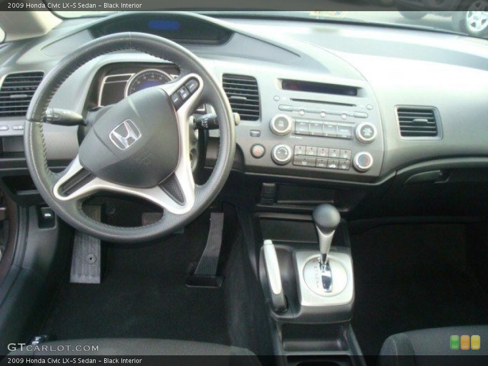 Black Interior Dashboard for the 2009 Honda Civic LX-S Sedan #38818900