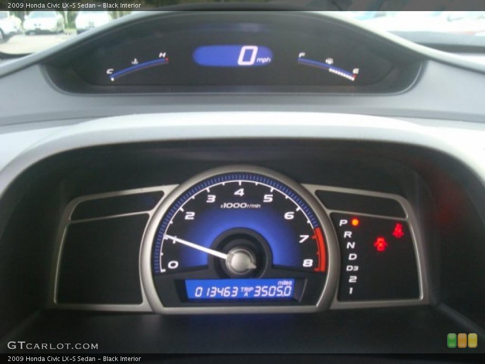 Black Interior Gauges for the 2009 Honda Civic LX-S Sedan #38818984