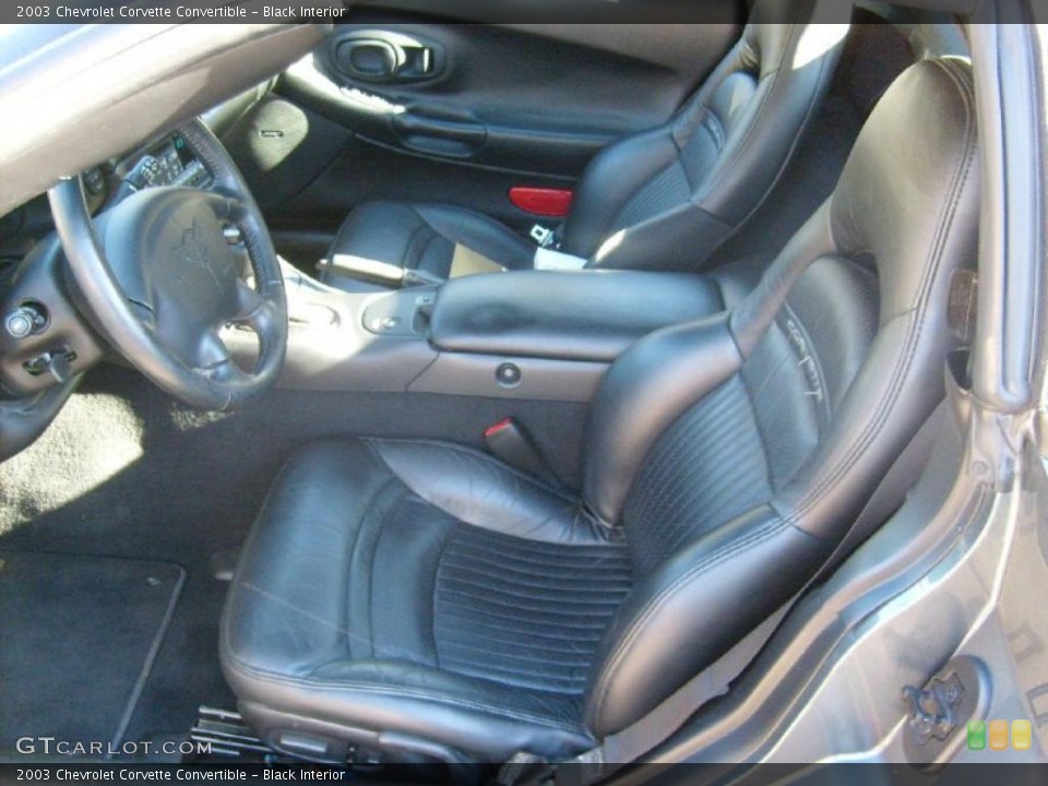 Black Interior Photo for the 2003 Chevrolet Corvette Convertible #38819796