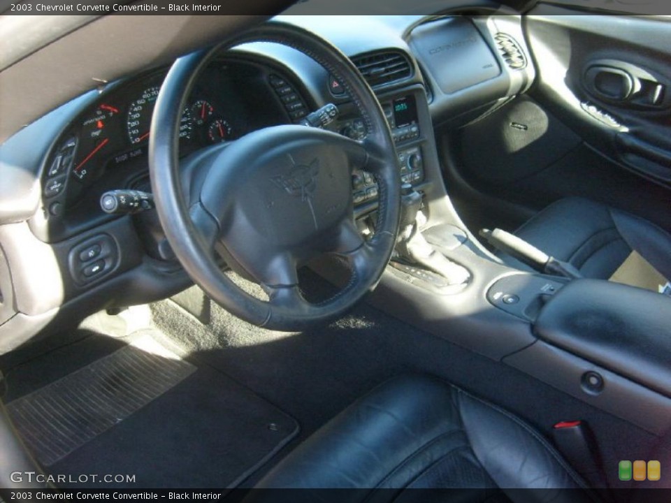 Black Interior Photo for the 2003 Chevrolet Corvette Convertible #38819812
