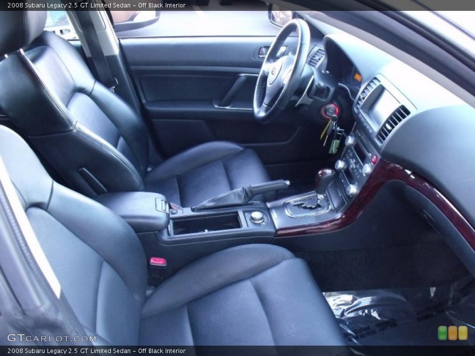 Off Black Interior Photo for the 2008 Subaru Legacy 2.5 GT Limited Sedan #38819900