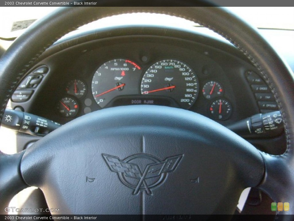 Black Interior Gauges for the 2003 Chevrolet Corvette Convertible #38819952