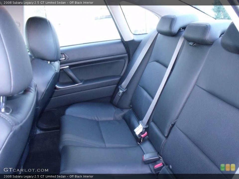 Off Black Interior Photo for the 2008 Subaru Legacy 2.5 GT Limited Sedan #38819960
