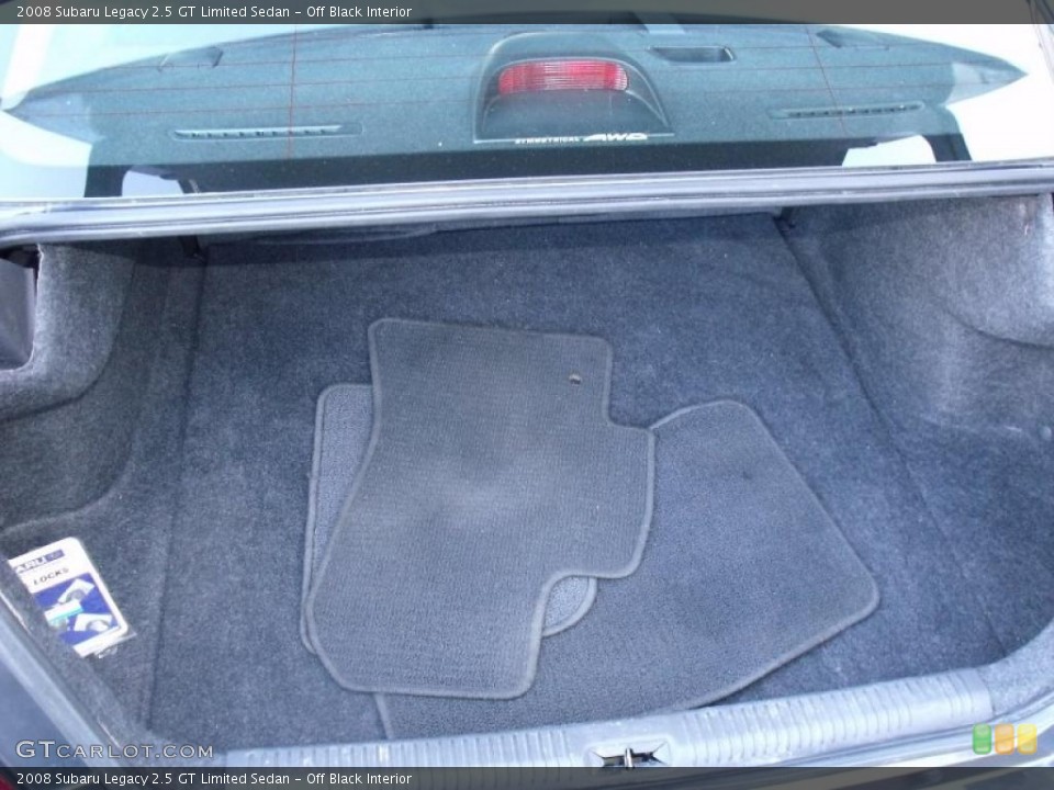 Off Black Interior Trunk for the 2008 Subaru Legacy 2.5 GT Limited Sedan #38819992