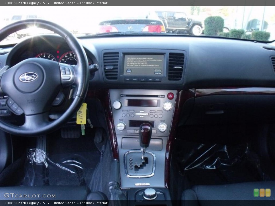 Off Black Interior Dashboard for the 2008 Subaru Legacy 2.5 GT Limited Sedan #38820060