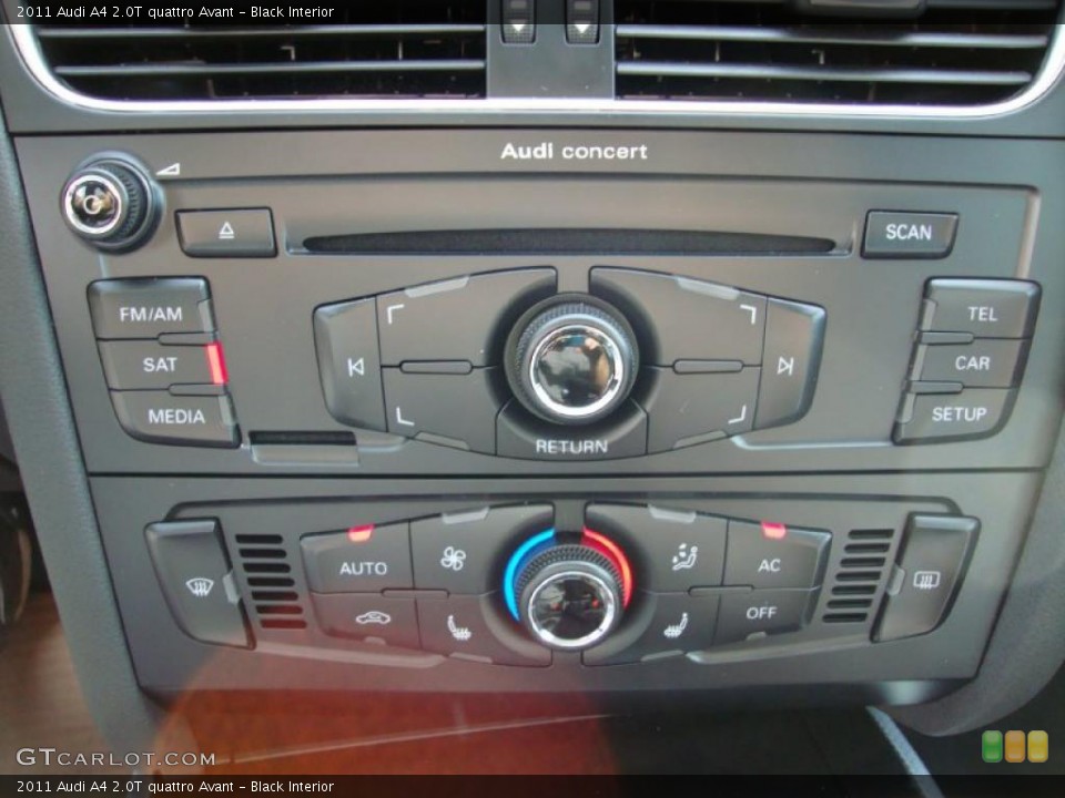 Black Interior Controls for the 2011 Audi A4 2.0T quattro Avant #38822392