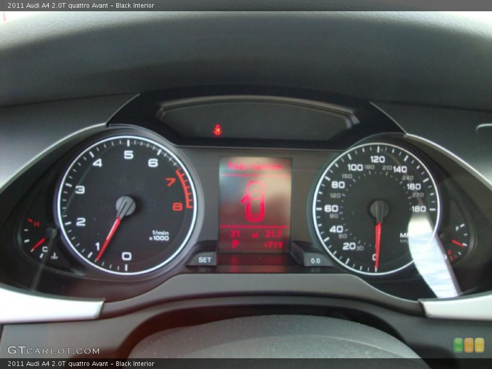 Black Interior Gauges for the 2011 Audi A4 2.0T quattro Avant #38822432