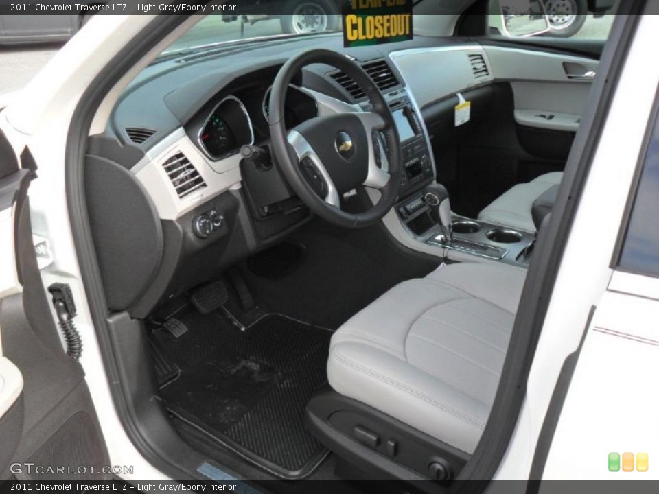 Light Gray/Ebony Interior Prime Interior for the 2011 Chevrolet Traverse LTZ #38822780