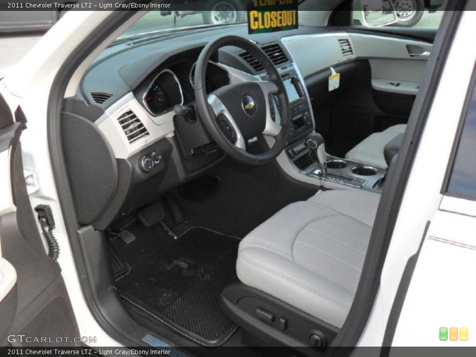 Light Gray/Ebony Interior Prime Interior for the 2011 Chevrolet Traverse LTZ #38823172