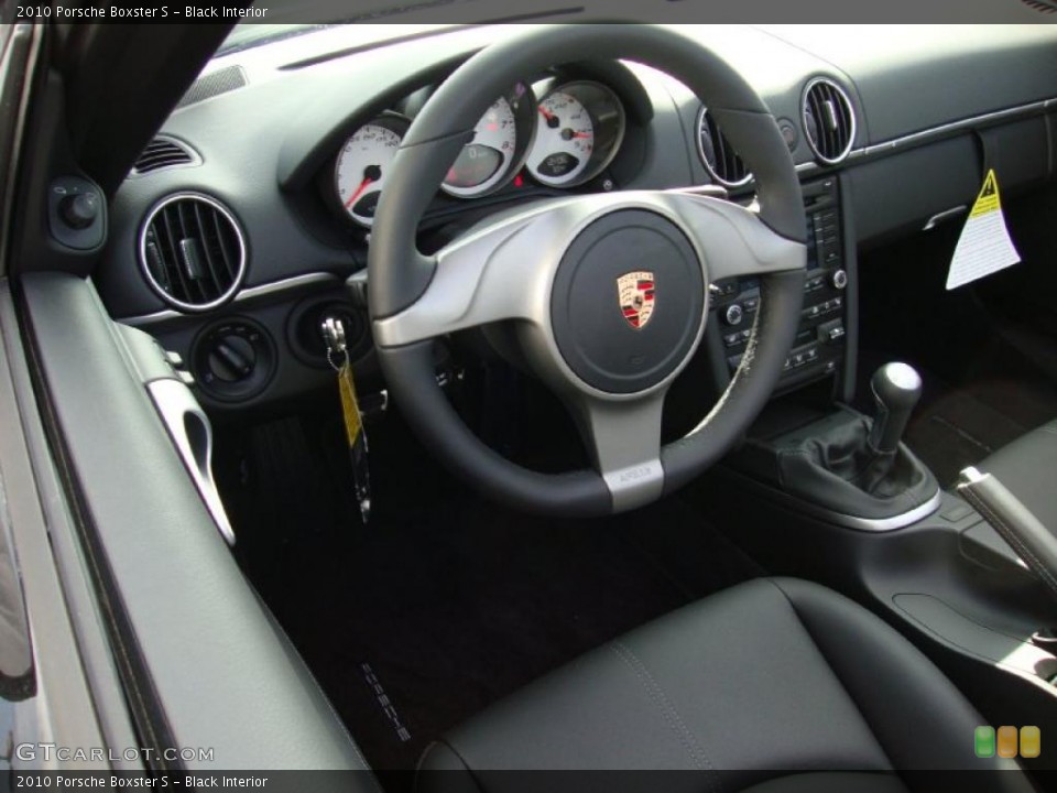 Black 2010 Porsche Boxster Interiors