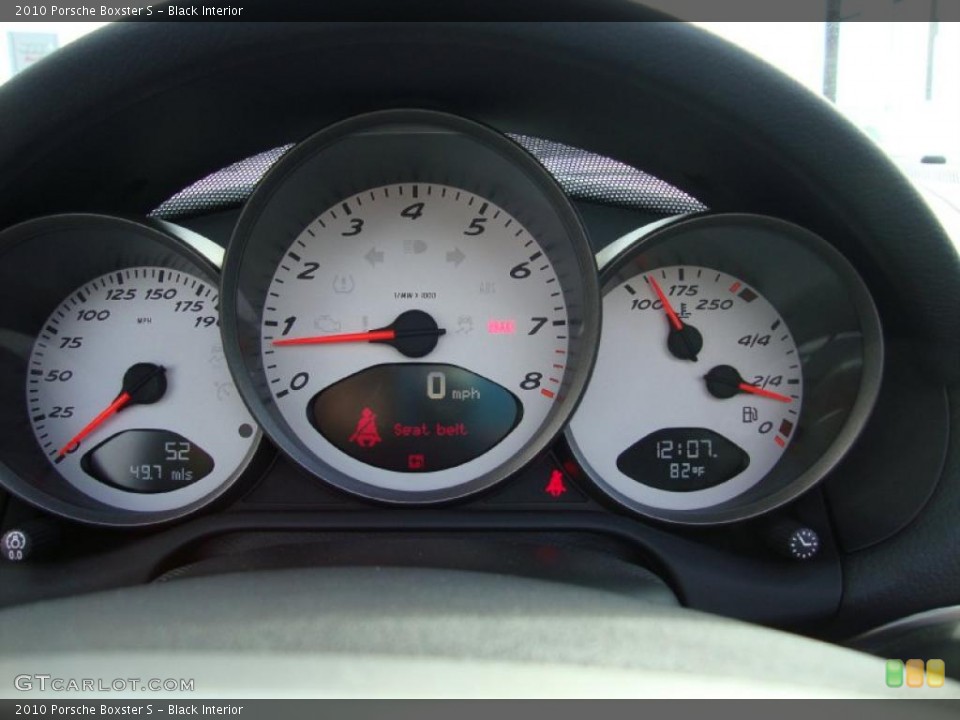 Black Interior Gauges for the 2010 Porsche Boxster S #38823484