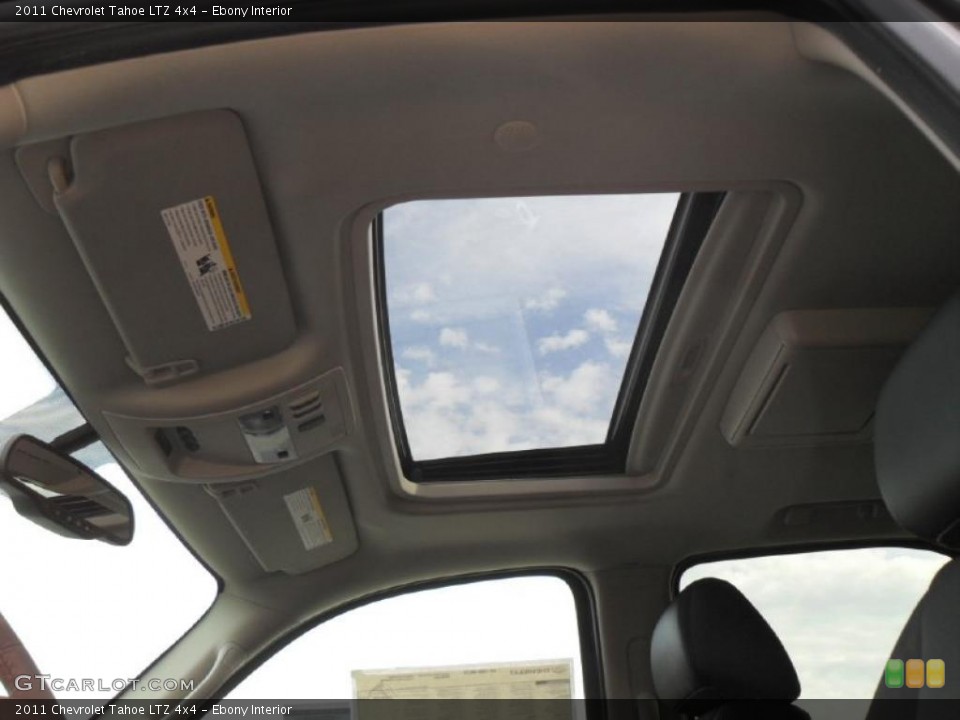 Ebony Interior Sunroof for the 2011 Chevrolet Tahoe LTZ 4x4 #38823728