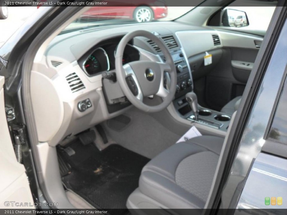 Dark Gray/Light Gray Interior Prime Interior for the 2011 Chevrolet Traverse LS #38824736