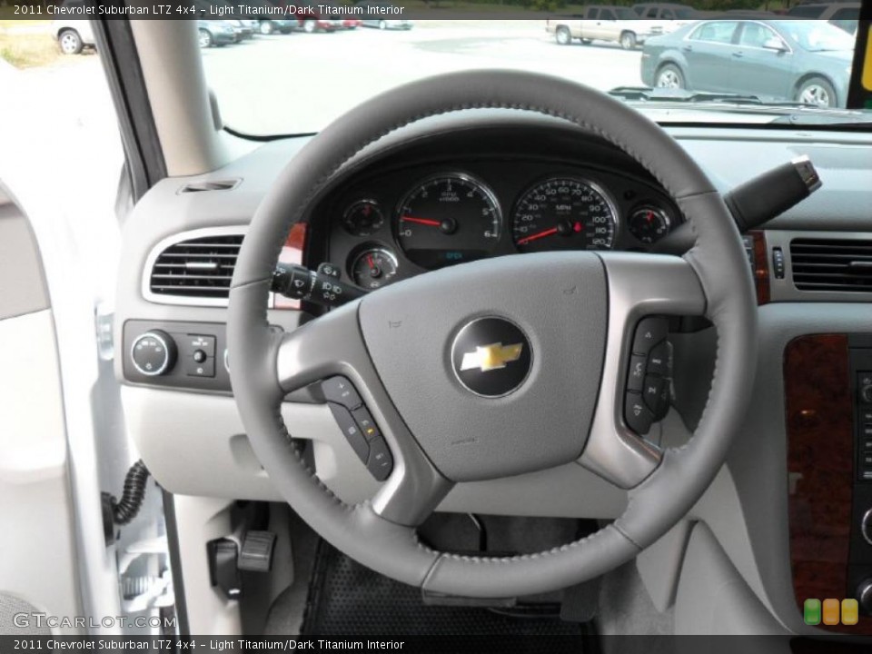 Light Titanium/Dark Titanium Interior Steering Wheel for the 2011 Chevrolet Suburban LTZ 4x4 #38824984