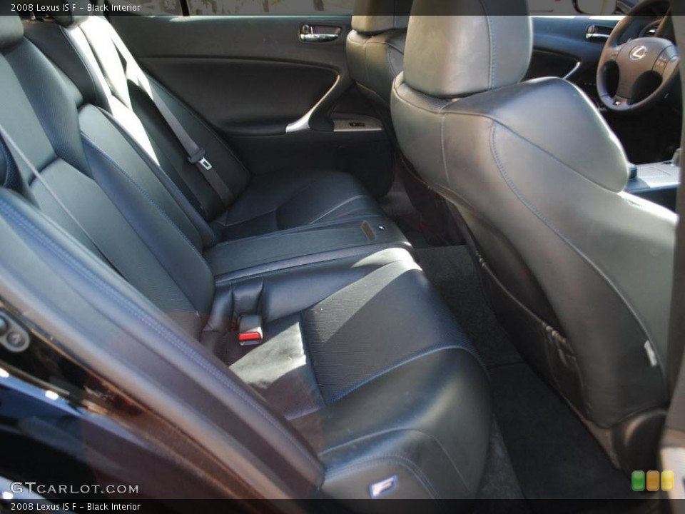 Black Interior Photo for the 2008 Lexus IS F #38826036