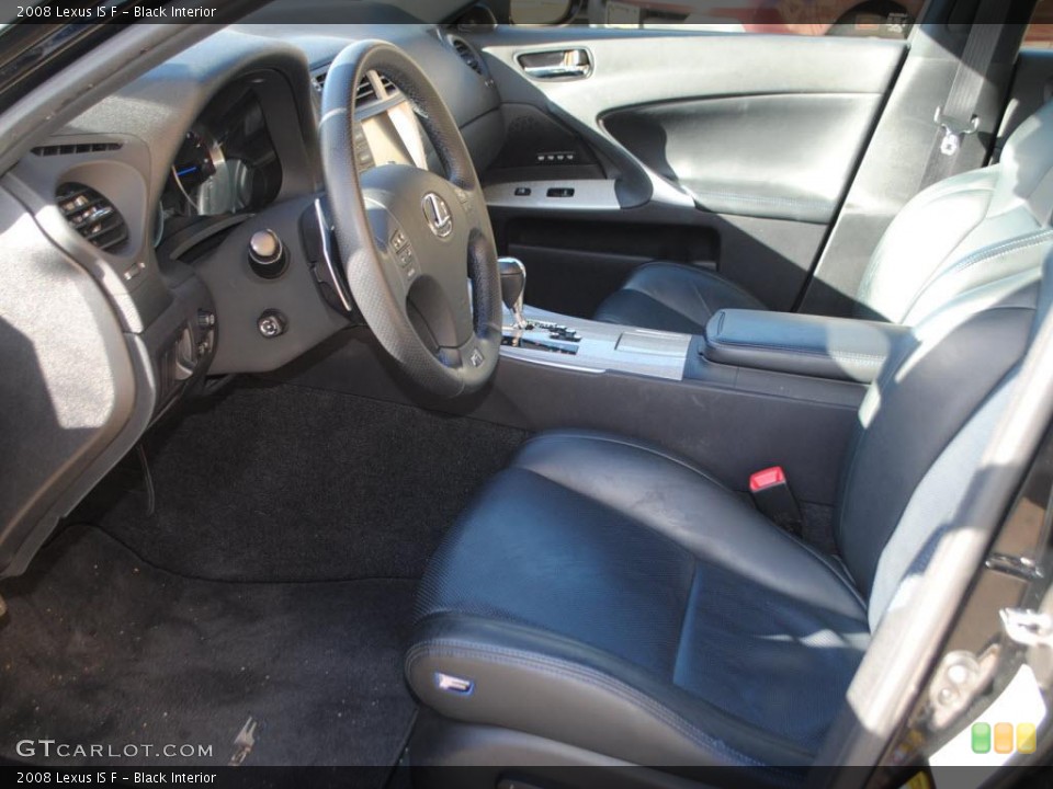 Black Interior Photo for the 2008 Lexus IS F #38826100