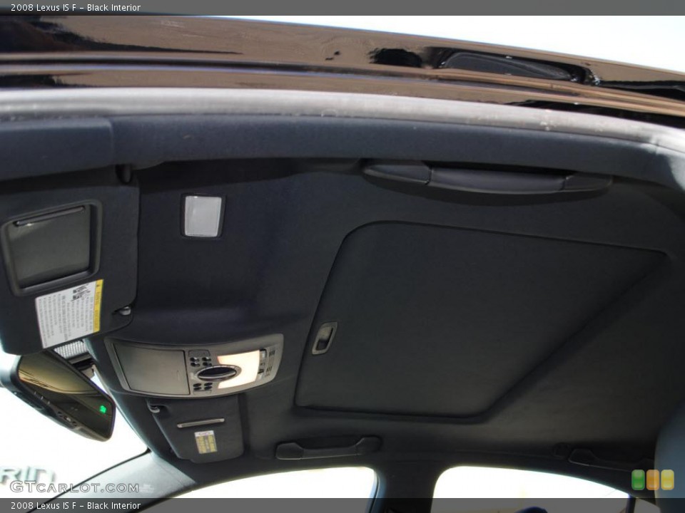 Black Interior Sunroof for the 2008 Lexus IS F #38826164