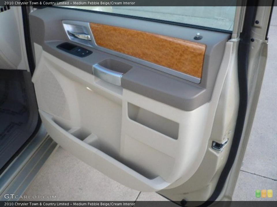 Medium Pebble Beige/Cream Interior Door Panel for the 2010 Chrysler Town & Country Limited #38828344