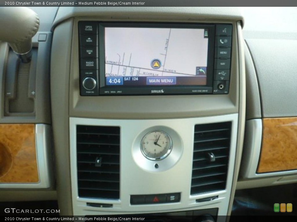 Medium Pebble Beige/Cream Interior Navigation for the 2010 Chrysler Town & Country Limited #38828375
