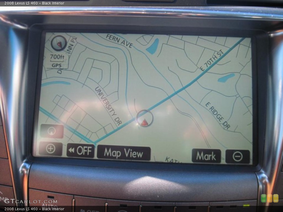 Black Interior Navigation for the 2008 Lexus LS 460 #38828608