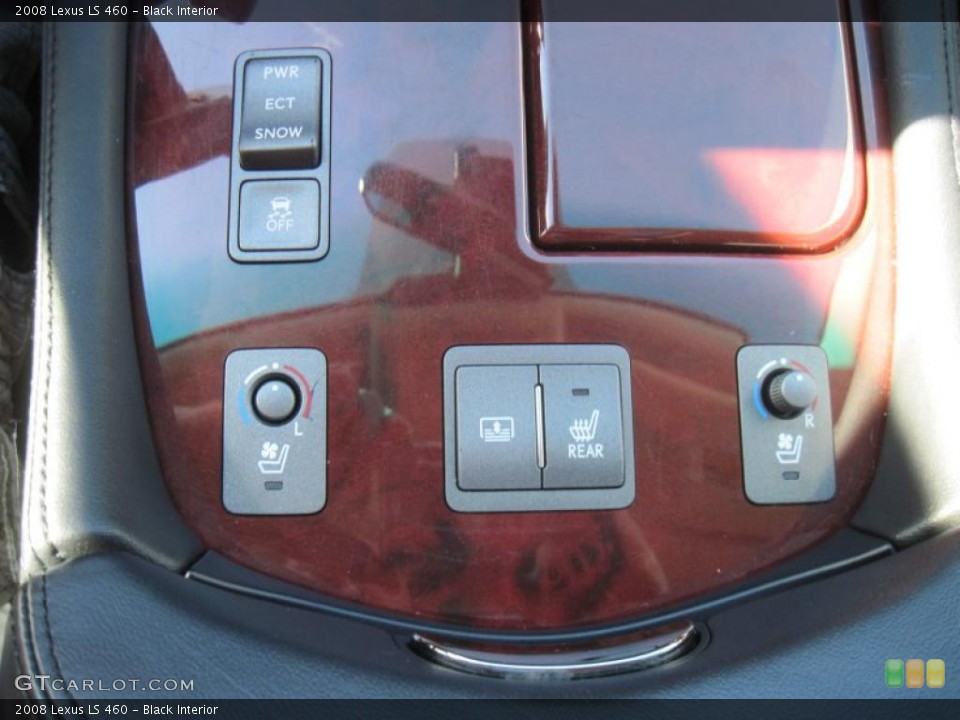 Black Interior Controls for the 2008 Lexus LS 460 #38828636