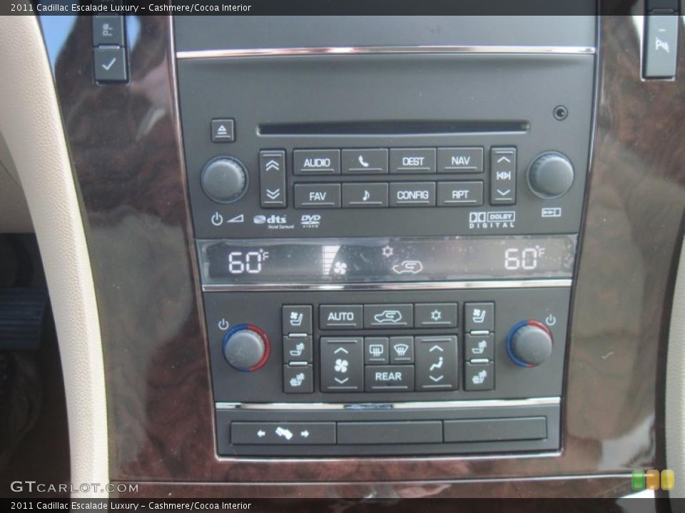 Cashmere/Cocoa Interior Controls for the 2011 Cadillac Escalade Luxury #38829748