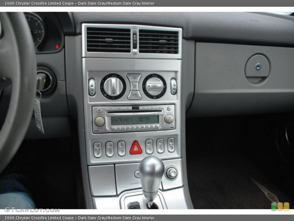 Dark Slate Gray/Medium Slate Gray Interior Controls for the 2006 Chrysler Crossfire Limited Coupe #38830496