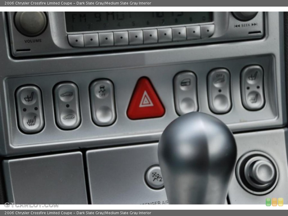 Dark Slate Gray/Medium Slate Gray Interior Controls for the 2006 Chrysler Crossfire Limited Coupe #38830512