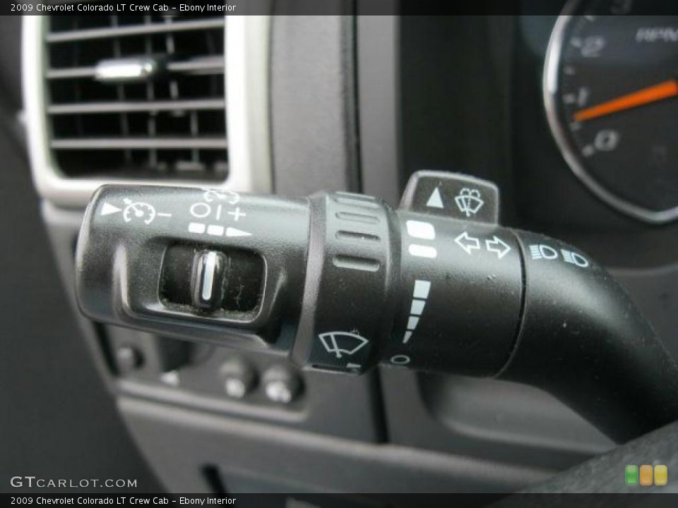 Ebony Interior Controls for the 2009 Chevrolet Colorado LT Crew Cab #38831940
