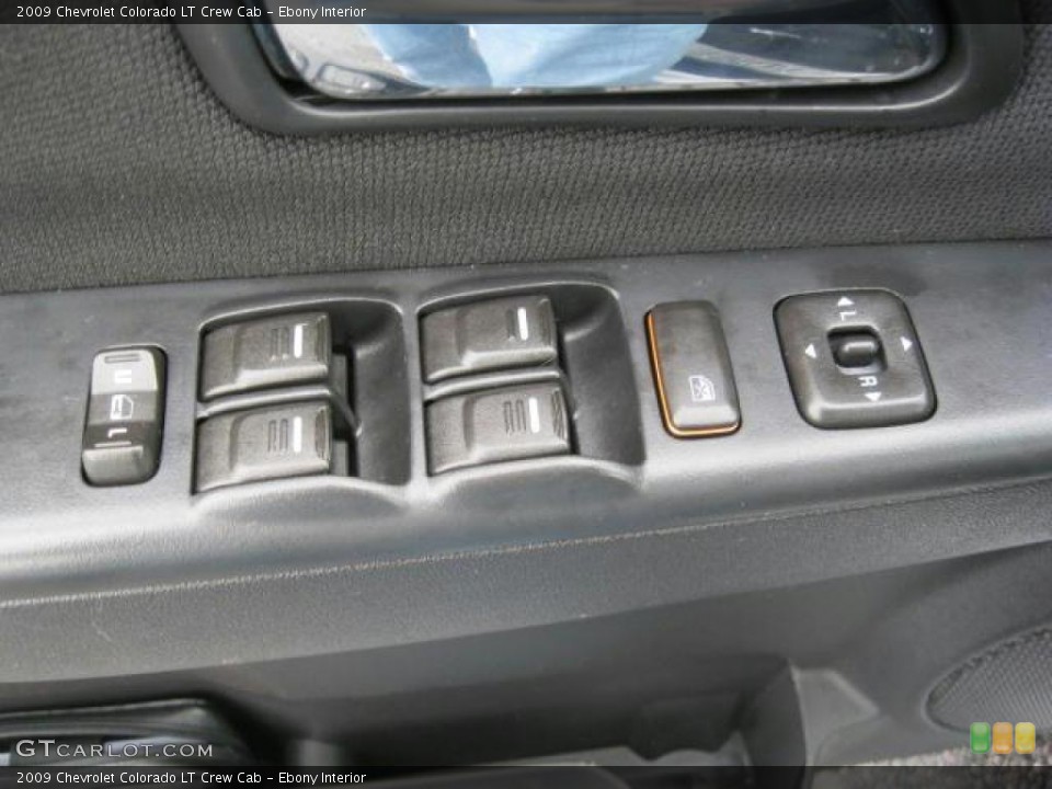 Ebony Interior Controls for the 2009 Chevrolet Colorado LT Crew Cab #38831972