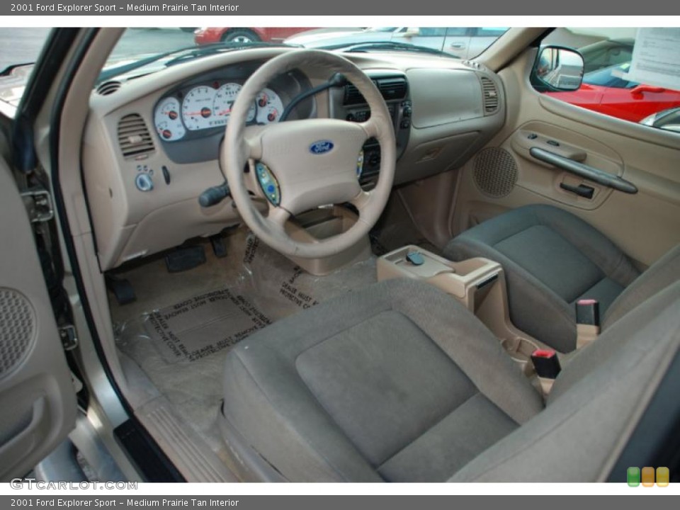 Medium Prairie Tan Interior Prime Interior for the 2001 Ford Explorer Sport #38833204