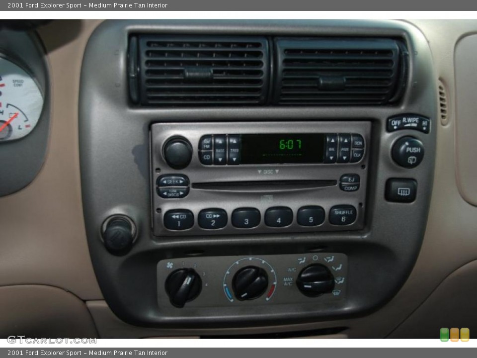 Medium Prairie Tan Interior Controls for the 2001 Ford Explorer Sport #38833236