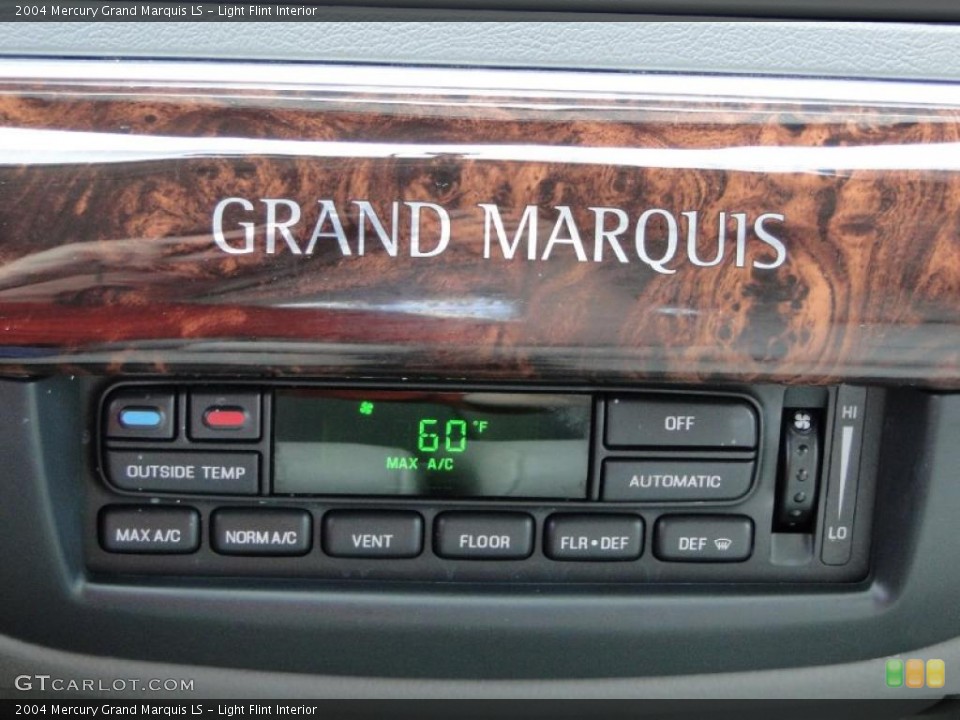 Light Flint Interior Controls for the 2004 Mercury Grand Marquis LS #38833984