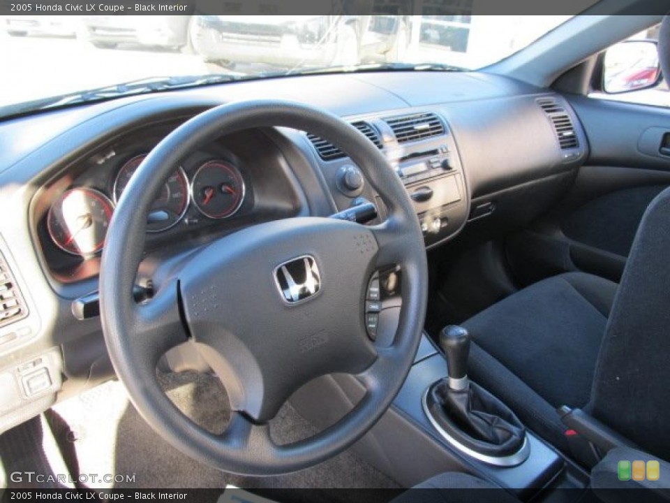 Black Interior Dashboard for the 2005 Honda Civic LX Coupe #38835988