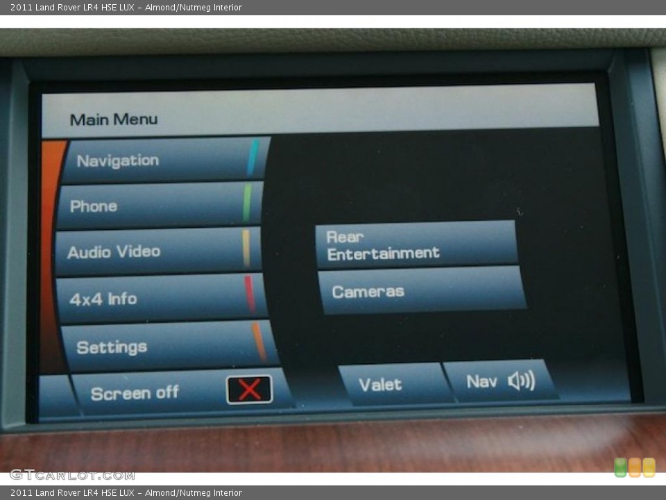 Almond/Nutmeg Interior Navigation for the 2011 Land Rover LR4 HSE LUX #38836520