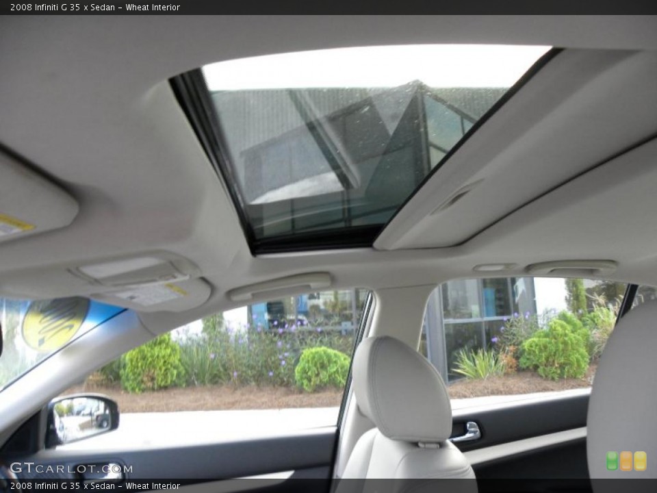 Wheat Interior Sunroof for the 2008 Infiniti G 35 x Sedan #38836652