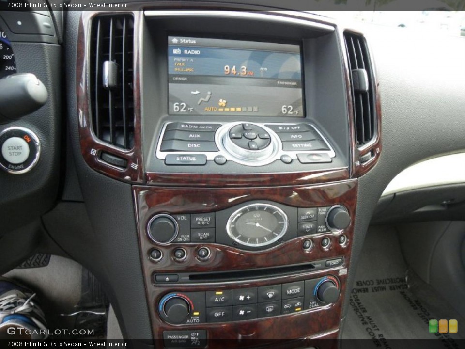 Wheat Interior Navigation for the 2008 Infiniti G 35 x Sedan #38836928