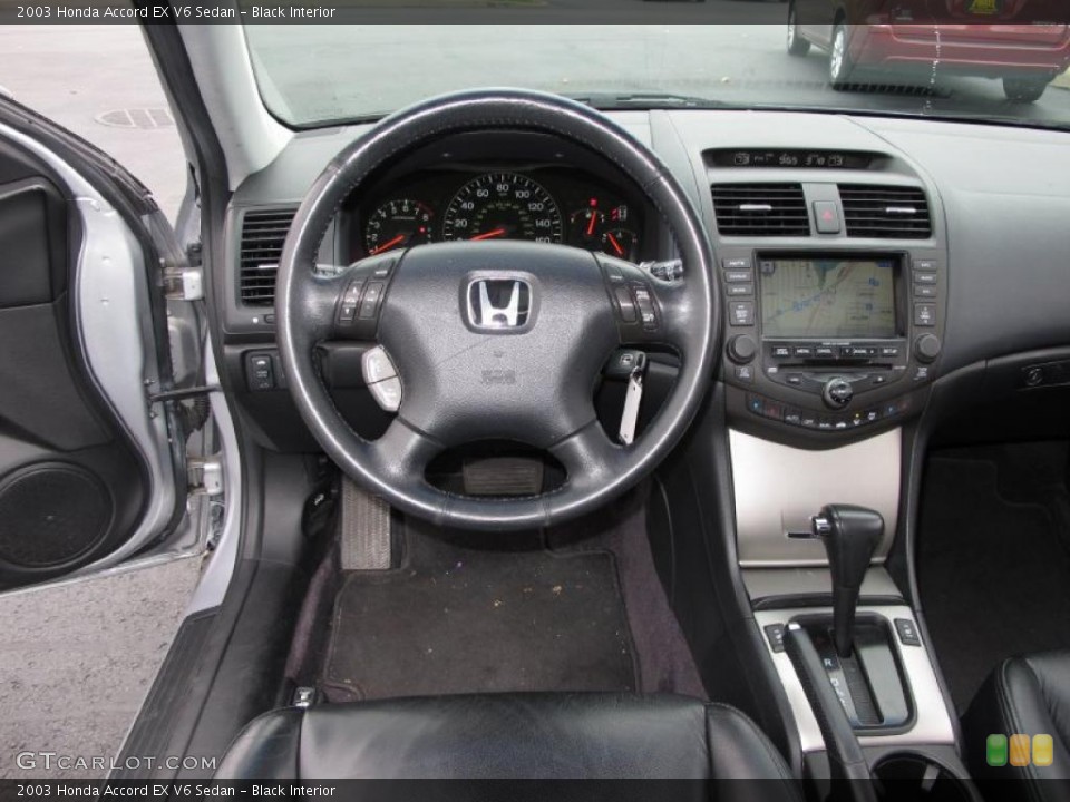 Black Interior Dashboard for the 2003 Honda Accord EX V6 Sedan #38837364