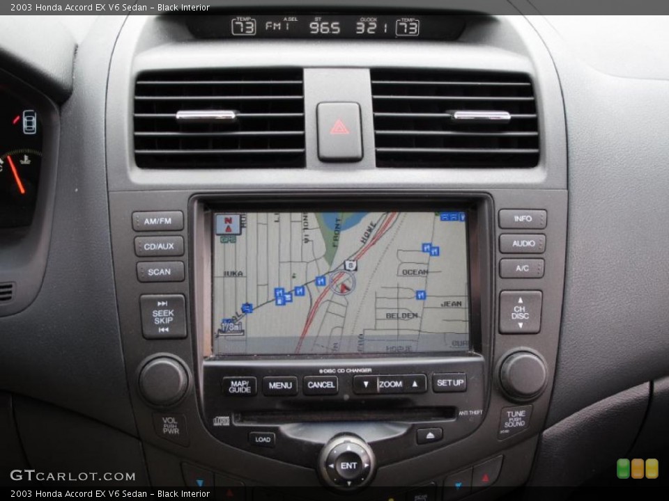 Black Interior Controls for the 2003 Honda Accord EX V6 Sedan #38837428
