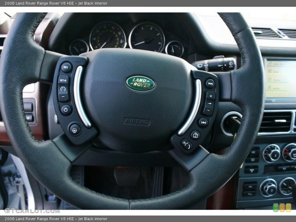Jet Black Interior Controls for the 2008 Land Rover Range Rover V8 HSE #38839332