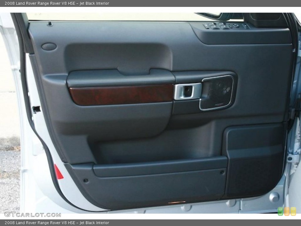 Jet Black Interior Door Panel for the 2008 Land Rover Range Rover V8 HSE #38839704