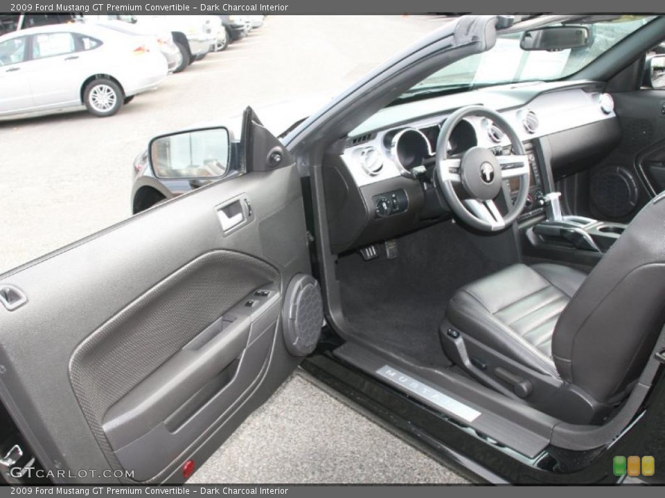 Dark Charcoal Interior Prime Interior for the 2009 Ford Mustang GT Premium Convertible #38839924