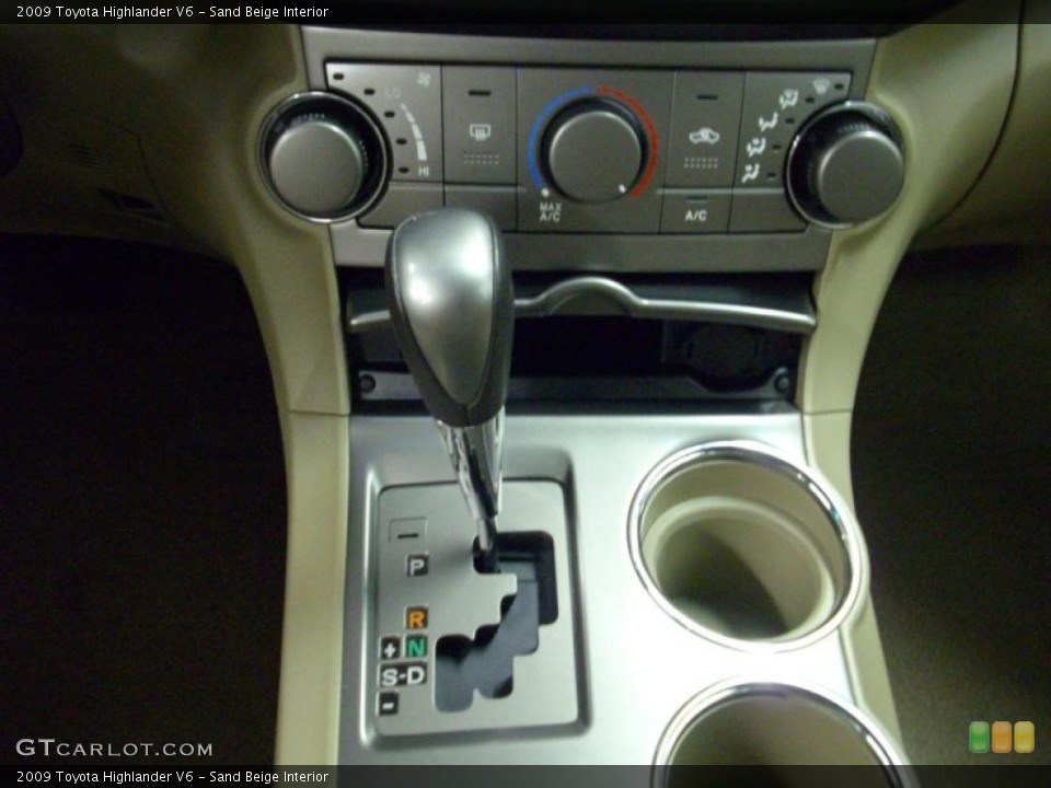 Sand Beige Interior Transmission for the 2009 Toyota Highlander V6 #38840252