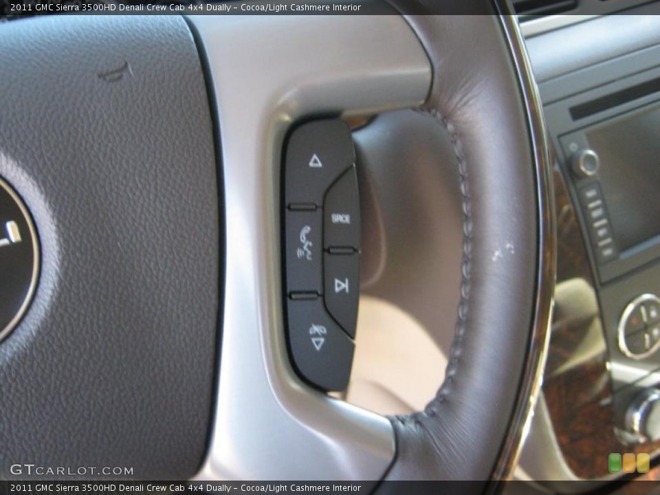 Cocoa/Light Cashmere Interior Controls for the 2011 GMC Sierra 3500HD Denali Crew Cab 4x4 Dually #38842900